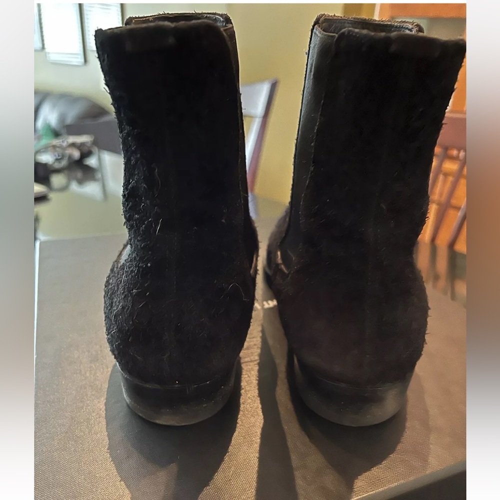 Saint Laurent Paris Wyatt Black Suede Size 41.5/8.5M - Picture 6 of 16